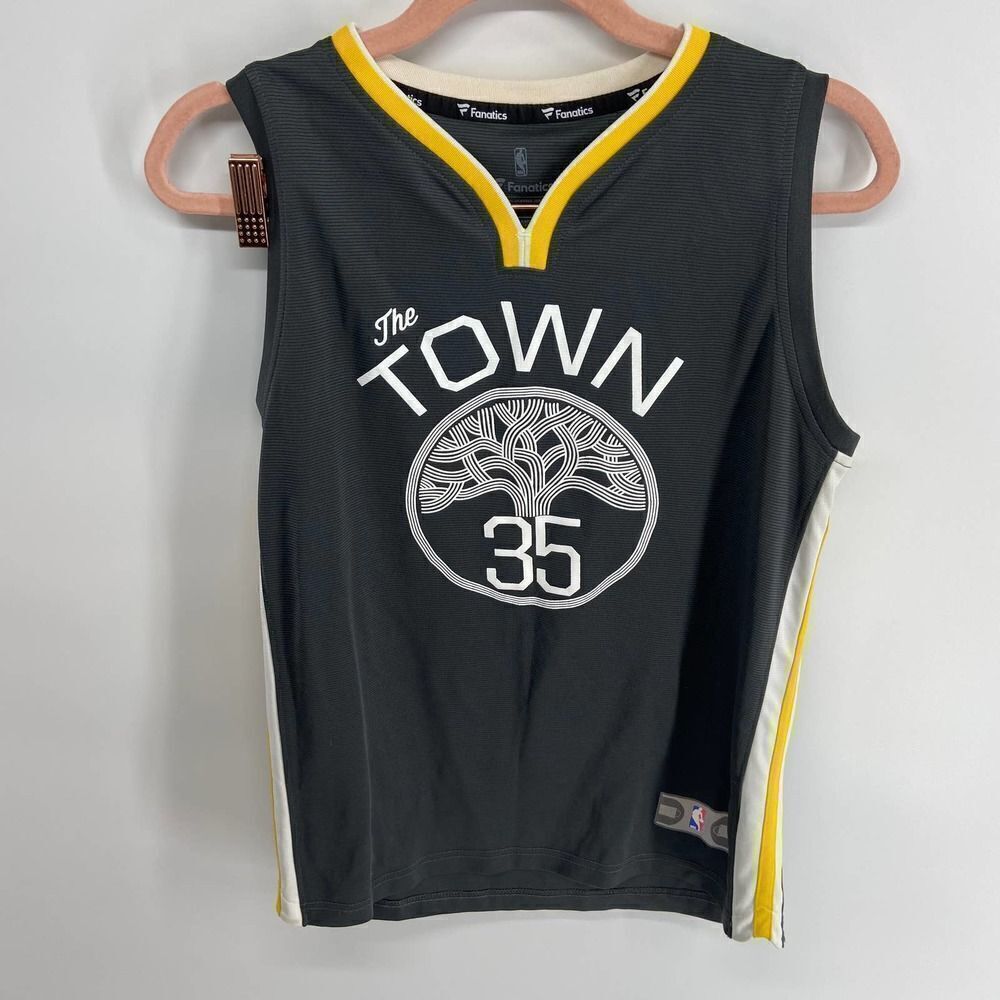 NBA Fanatics The Town Golden State Warriors Durant 35 Jersey Youth L